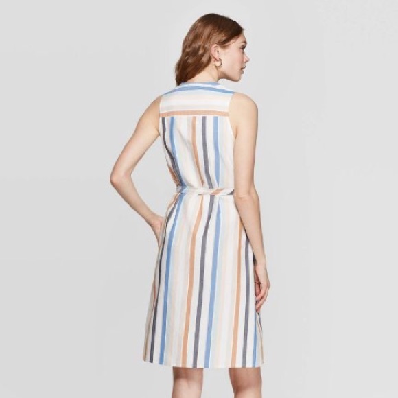 A New Day Striped Button Down Dress 